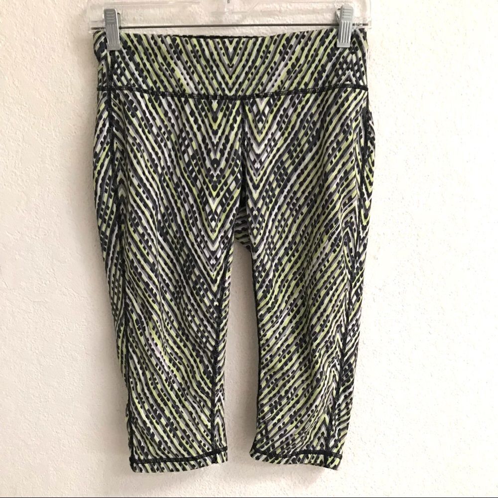 Prana chevron print cropped leggings S